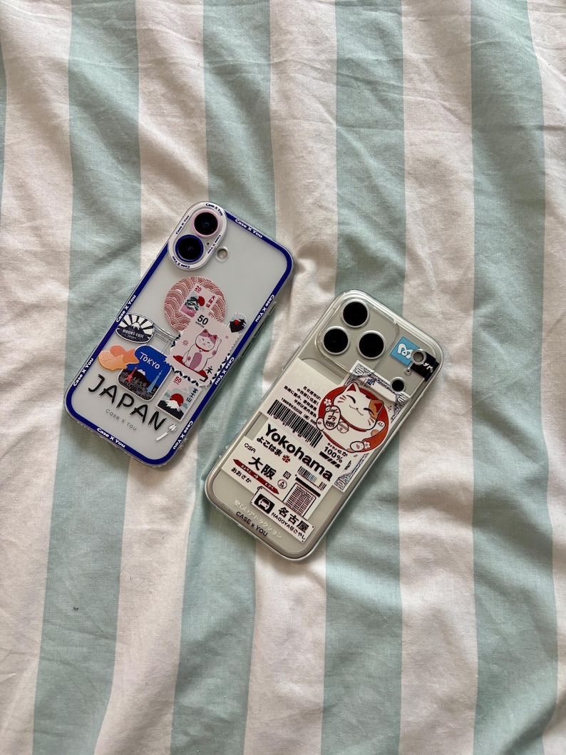 Kawaii Maneki Neko iPhone Case: Japanese Anime Lucky Cat Tokyo Medley image 4