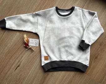 Oversized children's sweater made of cozy French terry | Size 104 | Handmade