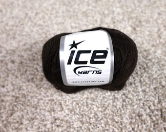 Ice Yarns Ande Alpaca Dark Brown Fine Yarn 50g 350m 30% Alpaca 70 Acrylic