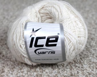 Ice Yarns Andes Alpaca White 36412 Fine Weight Acrylic Alpaca Blend 50g Skein