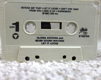 Gloria Estefan Miami Sound Machine Let It Loose Cassette Tape 1987 ET40769