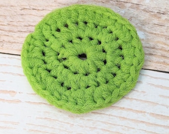 Lime Green Nylon Pot Scrubber - Nylon dishcloth - kitchen dishcloth washcloth - textured washcloth - housewarming gift - kitchen essential