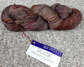 Malabrigo Sock 352 Sneezy Fingering Yarn 100% Superwash Merino Wool 440yd 100g