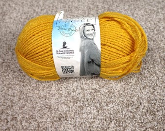 Lion Brand Vanna's Choice Bonus Bundle Yarn Mustard 181 Medium 4 Acrylic 273yd