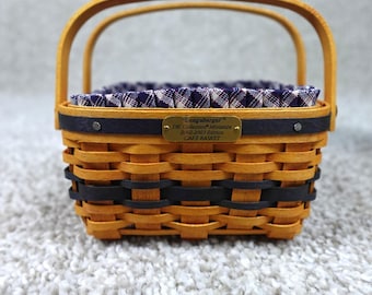 Longaberger JW Collection Miniature Cake Basket Set 2002-2003 Edition with Box