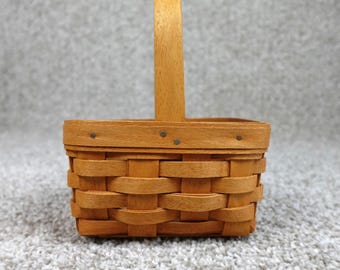 Longaberger 1995 Horizon of Hope Basket American Cancer Society Handwoven Maple