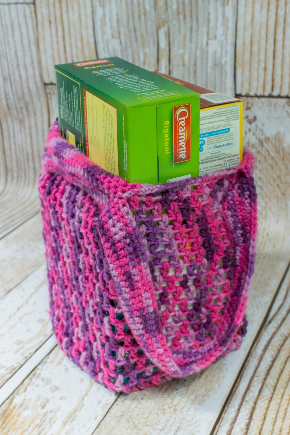 CROCHET PATTERN Reusable Grocery Bag Pattern for Beach Bag Market Tote