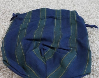 Longaberger 2004 CC Renewal Basket Liner Membership Stripe 2808841 Blue Green