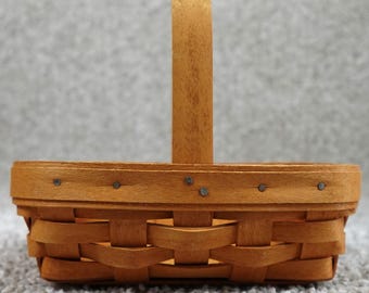 Longaberger 1996 Horizon of Hope Basket American Cancer Society Handwoven Maple