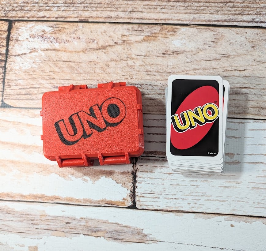 Personalized Leather Case for UNO Card Custom Leather UNO Card Holder  Leather UNO Deck Box 