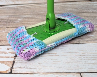 Reusable Cotton Swiffer Pad - Beach Ball - dust mop pad - refill pad - kitchen - bathroom - flat mop pad