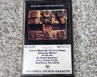 Blood Sweat & Tears Greatest Hits Cassette Tape Columbia PCT 31170 Vintage 1972