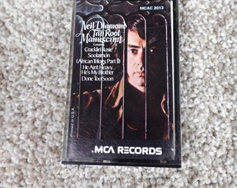 Neil Diamond Tap Root Manuscript Cassette Tape MCA Records Vintage 1970