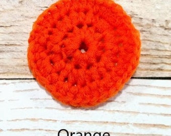 Orange Nylon Pot Scrubber - Nylon dishcloth - kitchen dishcloth washcloth - textured washcloth - housewarming gift - kitchen essential