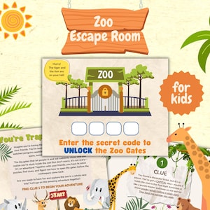 Zoo Escape Room for Kids - Ages 6+
