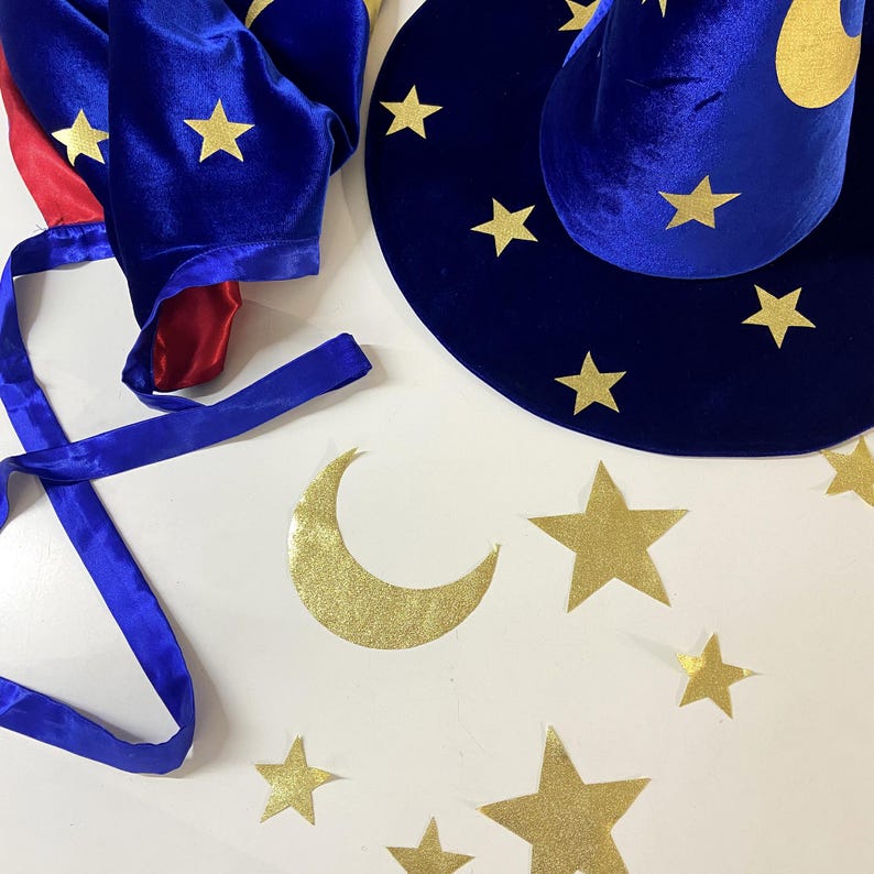 Wizard Costume and Hat, Carnival Costume for Kids, Halloween Outfit image 15