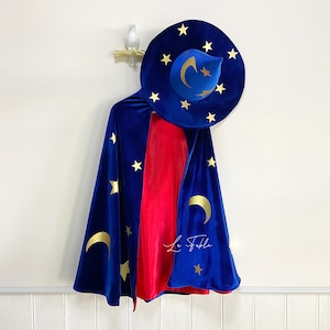Wizard Costume and Wizard Hat, Halloween Costume, Carnival Costume for Kids