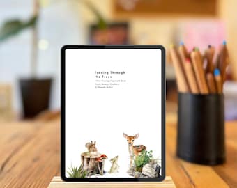 Tracing Through The Trees - First Tracing Copywork Book English (PDF Download)