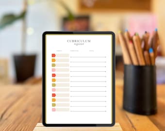 Digitale Homeschool Portfolio Seiten + Canva Vorlage