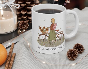 Fall Coffee Mug, Fall Lover, Just a Girl Who Loves Fall, Friend Gift, Wife Gift, Partner Gift, Seasonal Coffee Mug, Fall Lover Gift