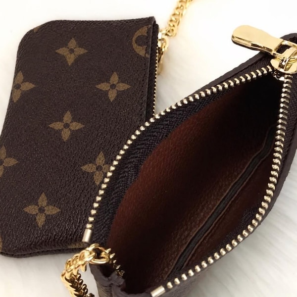 Handmade Key Pouch, Luxury Coin Purse, Keychain Wallet, Leather Purse, Keyring