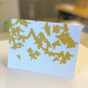 Forsythia Greeting Cards with text