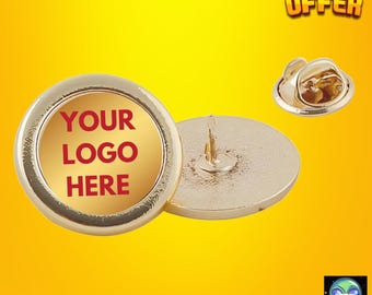 Wholesale Custom Metal Lapel Pin Badge – Personalized Logo, Text, Artwork (22mm)
