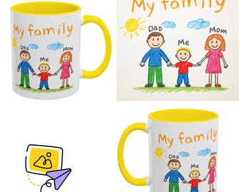 Wholesale Personalized Kids Drawing Mug: Custom Artwork Gift