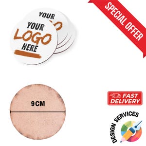 Custom Printed Coaster , Customizable Coasters, Personalised Drinks Mats Coasters Photo