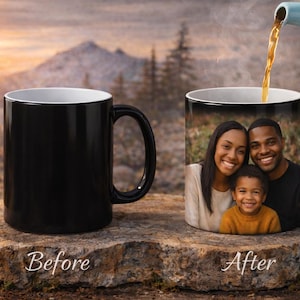 Wholesale Personalized Magic Mug, Hidden Photo Reveal, Valentine's Day Gift, Color Changing Mug,Magic Mug