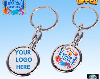 Wholesale 33mm Custom Printed Keyring • Personalised Round Key Ring • Photo Keychain • Custom Print Keyrings Gift, Min Order 10 pcs