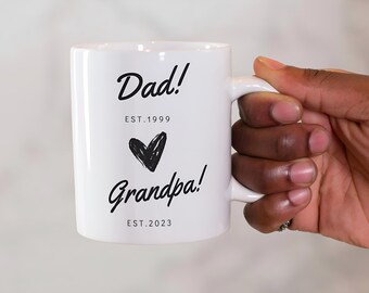 Gepromoveerd tot opa cadeau, van vader op opa, aangepaste nieuwe opa cadeau, nieuwe papa, zwangerschapsaankondiging cadeau, nieuwe opa cadeau