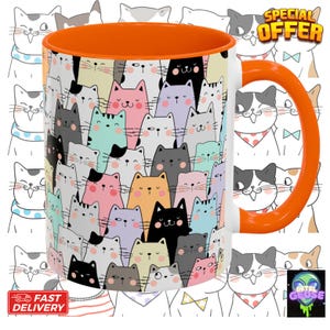 Many Cats Mug, Cat Lovers Mug,  Cute Cat Mug for Cat Lovers, Cat Lover Gift, Kitty Coffee Cup, Cat Themed Mug, Gift for Pet Owners