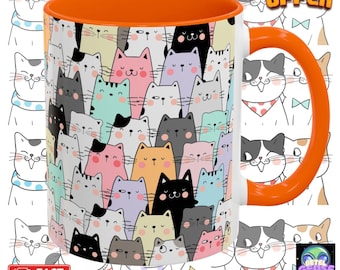 Many Cats Mug, Cat Lovers Mug,  Cute Cat Mug for Cat Lovers, Cat Lover Gift, Kitty Coffee Cup, Cat Themed Mug, Gift for Pet Owners