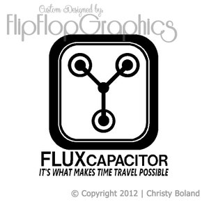 Flux Capacitor, Vinyl Graphic, Back to the Future, DeLorean