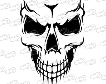 Creepy Skull • Vehicle Window Sticker