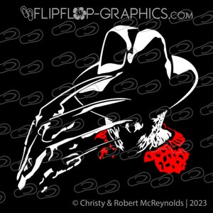 Freddy Krueger • Nightmare on Elm Street • Vehicle Window Sticker