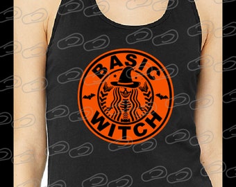 Tank Top • Basic Witch • Coffee • Halloween