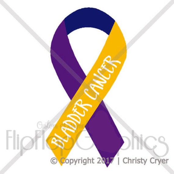 Bladder Cancer Awareness Ribbon Vinyl Graphic Sticker - Etsy