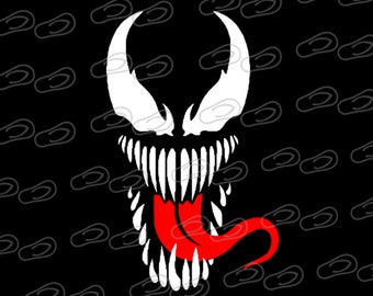 Venom • Creepy Face • Vehicle Window Sticker
