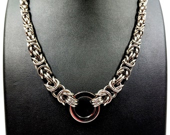 Graduated Stainless Steel Chainmaille Collar