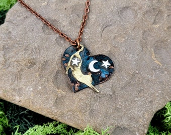 Celestial Cat Necklace, Big Stretch