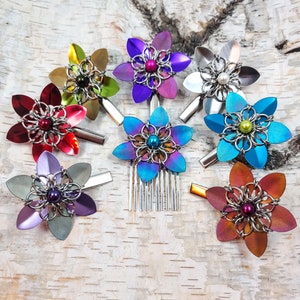 Flower Hair Clips/Combs