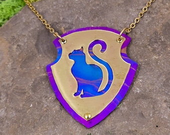 Cat Shield Necklace