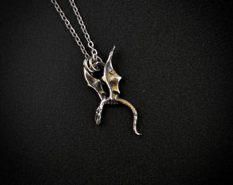 Silver Dragon Pendant