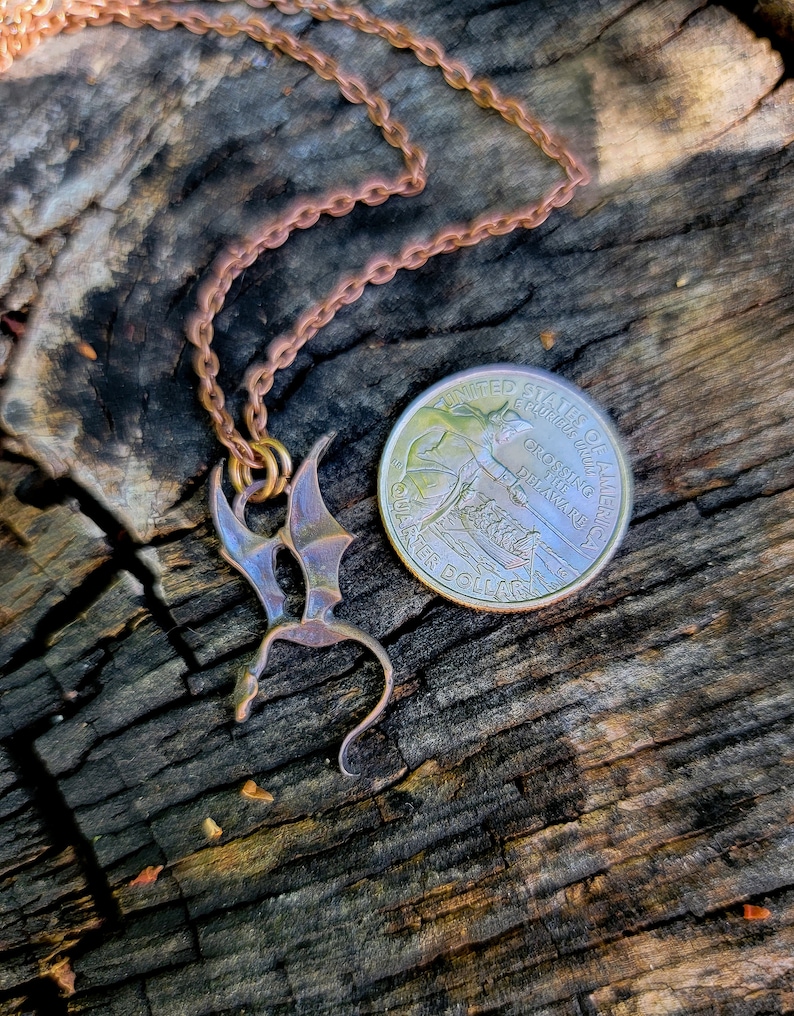 Copper Dragon Pendant image 4