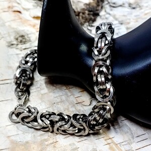 Industrial Stainless Steel Chainmaille Bracelet