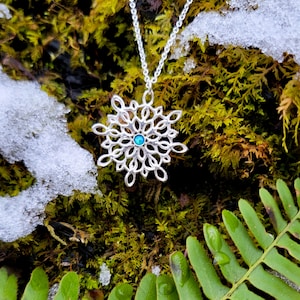 Silver Snowflake Necklace