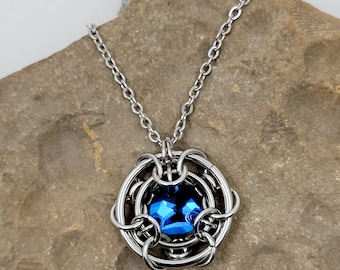 Cosmic Atoms Crystal Necklace