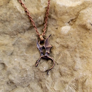 Copper Dragon Pendant